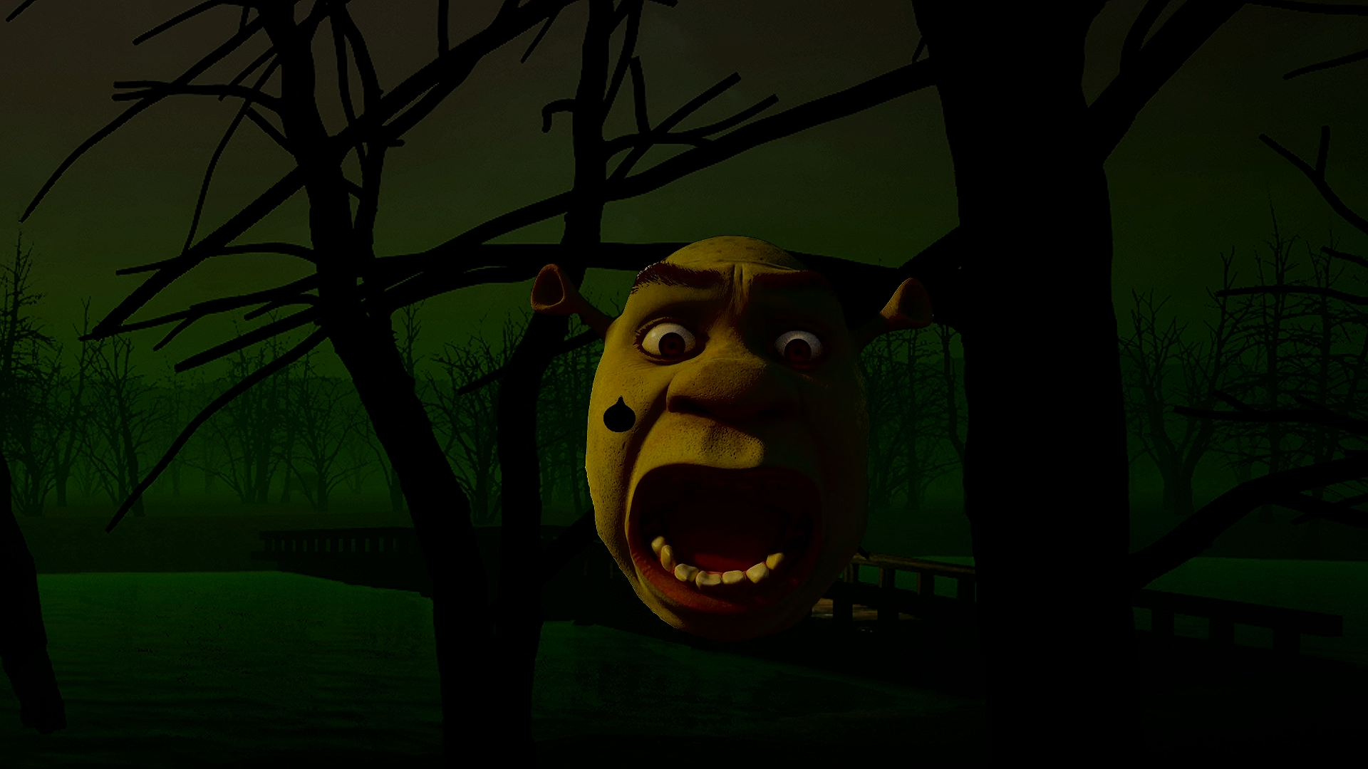 O SHREK QUER NOS MATAR!!! Pesadelo na Floresta! - Nightmare Swamp 