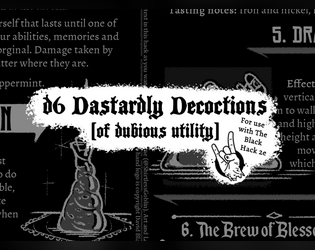 d6 Dastardly Decoctions [of Dubious Utility]  