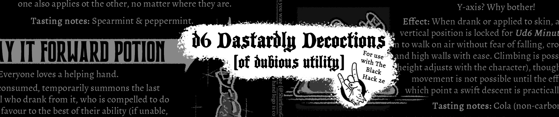 d6 Dastardly Decoctions [of Dubious Utility]
