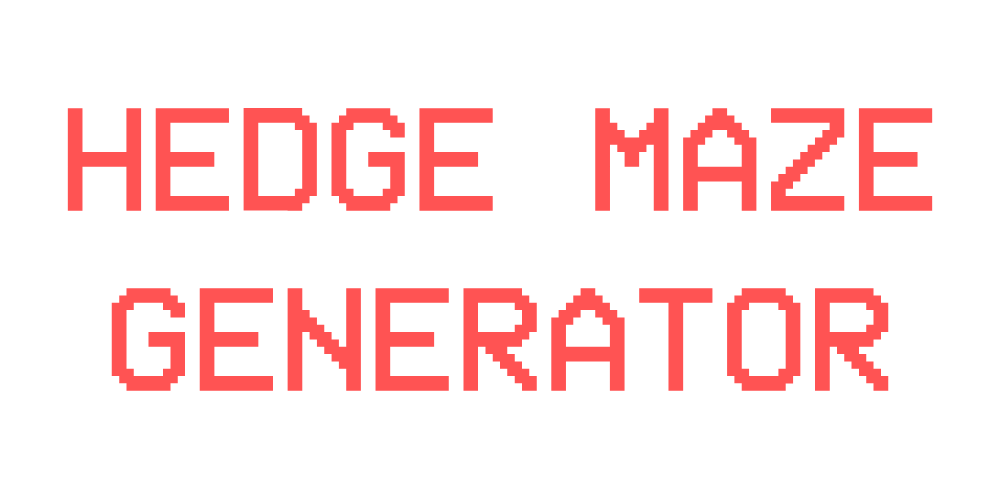 Hedge Maze Generator