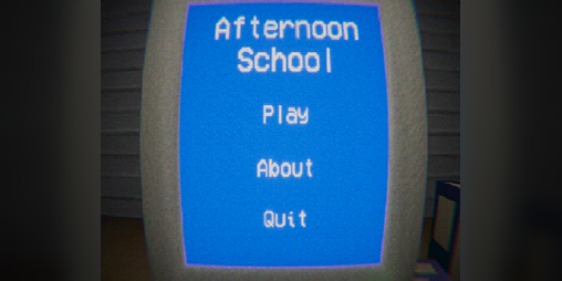 Cover image for Afternoon School-Indie Horror Game VHS Style