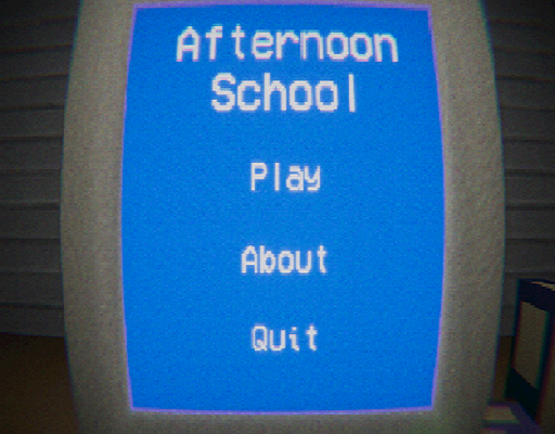 Afternoon School-Indie Horror Game VHS Style