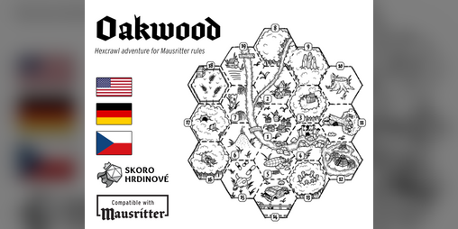 Cover image for Oakwood - Hexcrawl adventure for Mausritter