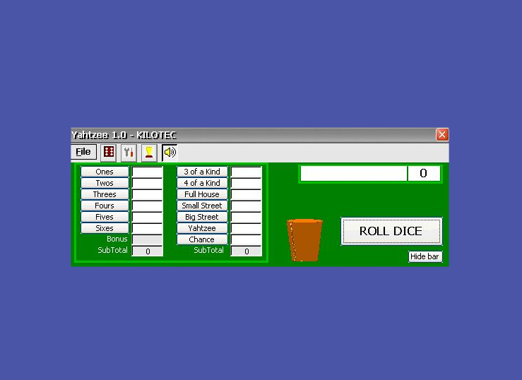Yahtzee 1.0 - WindowsCE 2.11