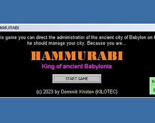 Hammurabi - WindowsCE 2.11