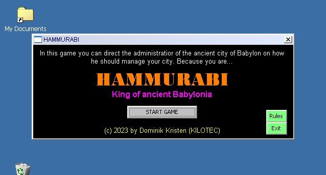 Hammurabi - WindowsCE 2.11