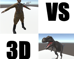 Hitler VS T-Rex 3D