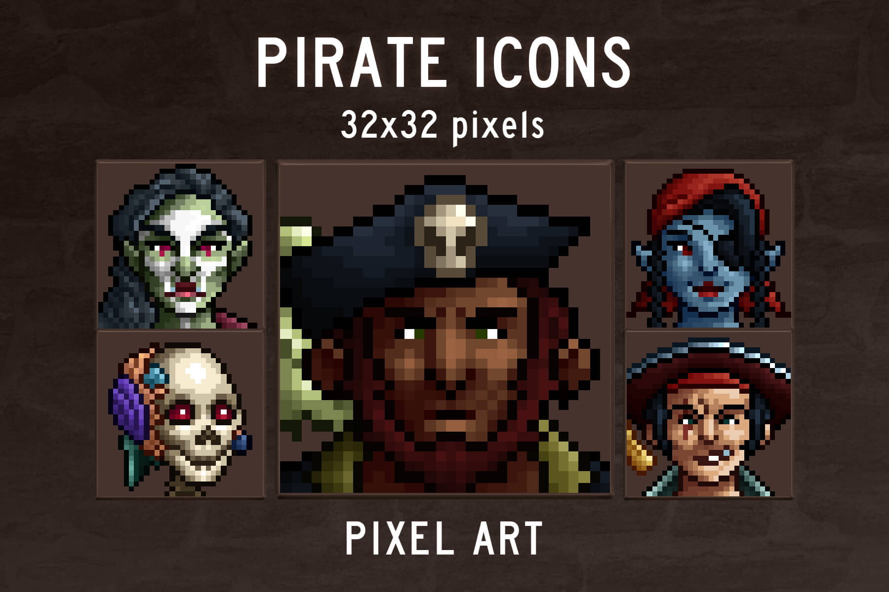 Pirate Avatar Pixel Art By Free Game Assets GUI Sprite Tilesets pirate-avatar-pixel-art-by-free-game-assets-gui-sprite-tilesets