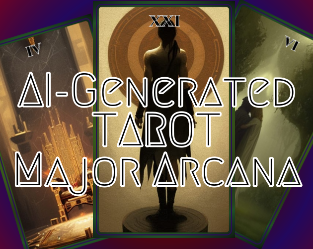 AI-Generated Tarot Deck - Major Arcana Only