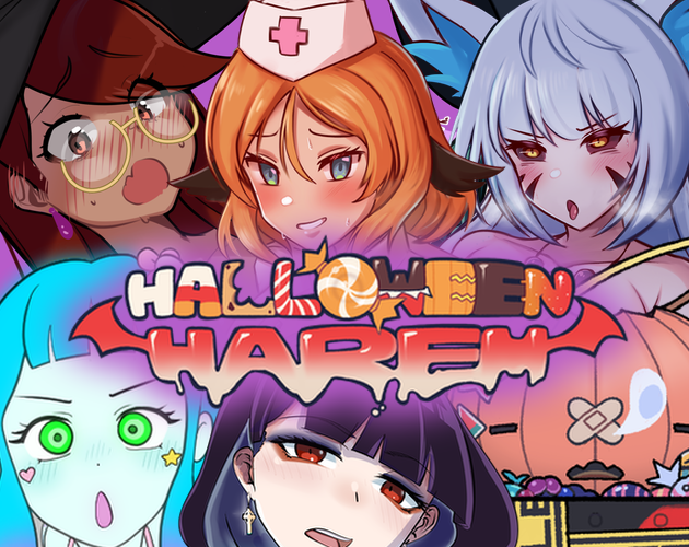 Halloween Hentai Lesbians - Halloween Harem by Hotpink