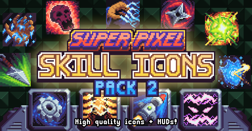 Super Pixel Skill Icons Pack 2