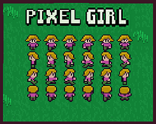 Pixel art 32x32 Archer girl