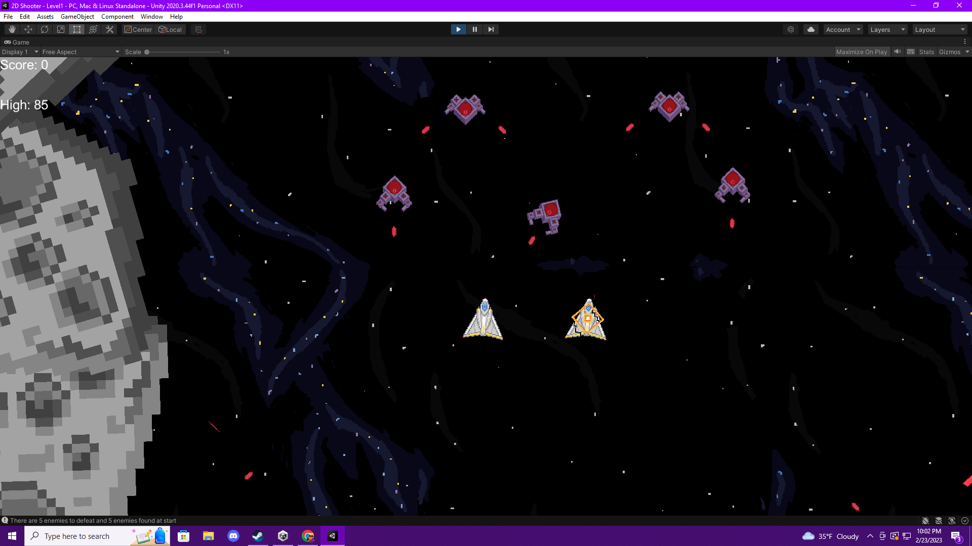 2D Space Shooter Tutorial Submission by McMuffin420
