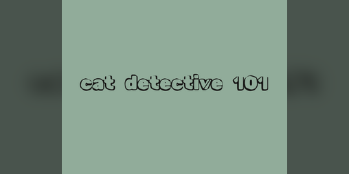 Cover image for cat detective 101