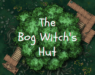The Bog Witch's Hut   - Swamp battle map pack for your VTT needs 