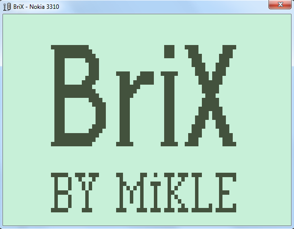 BriX - Nokia 3310 by MikleTuapse for NOKIA 3310 JAM 5 - itch.io