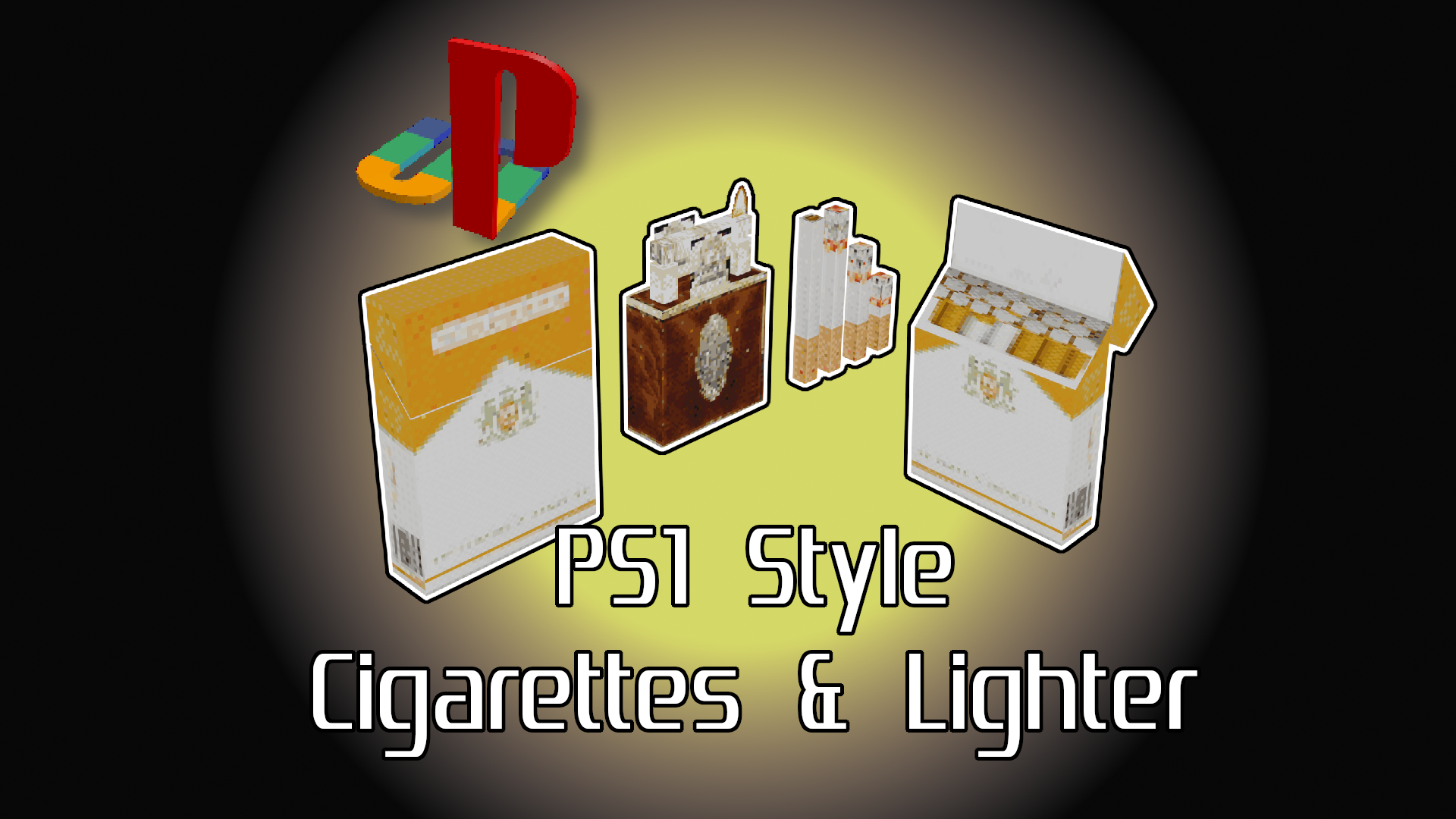 PS1Style Cigarettes, Lighter, & Pack by PepperoniJabroni