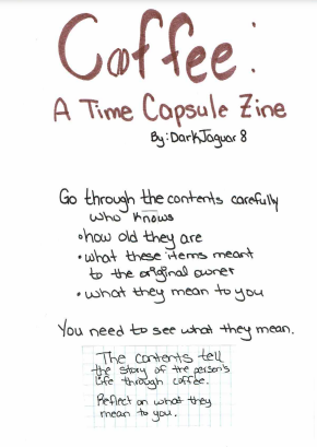 Coffee A Time Capsule Zine