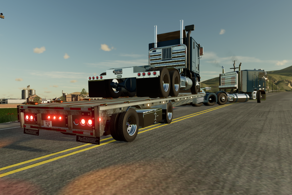 Reitnouer Drop Miser Step Deck Trailer FS22 by Whiskey Sierra Modding