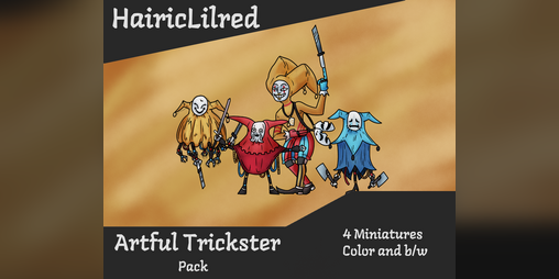 Cover image for Hairic Paper Minis - Artful Trickster pack