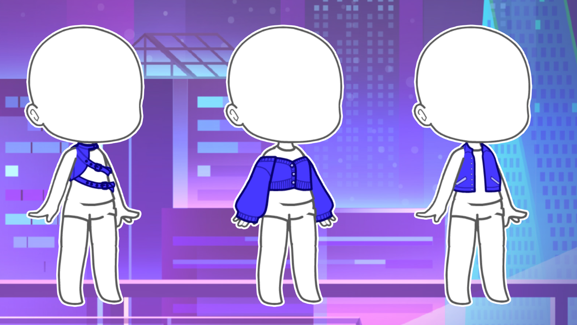 Outfits I made with gacha plus :} - Comic Studio