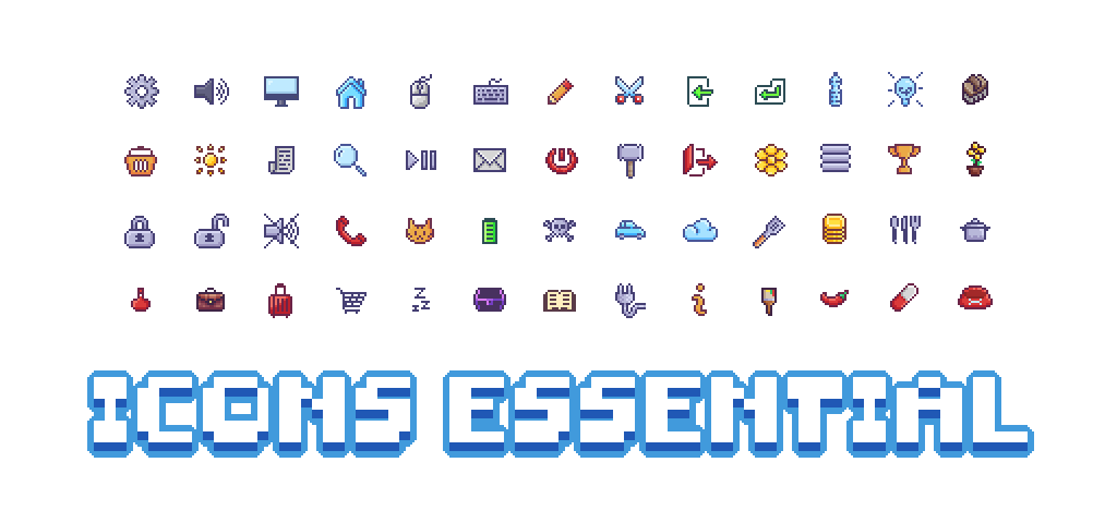 Icons Essential Pack [80 FREE ICONS]