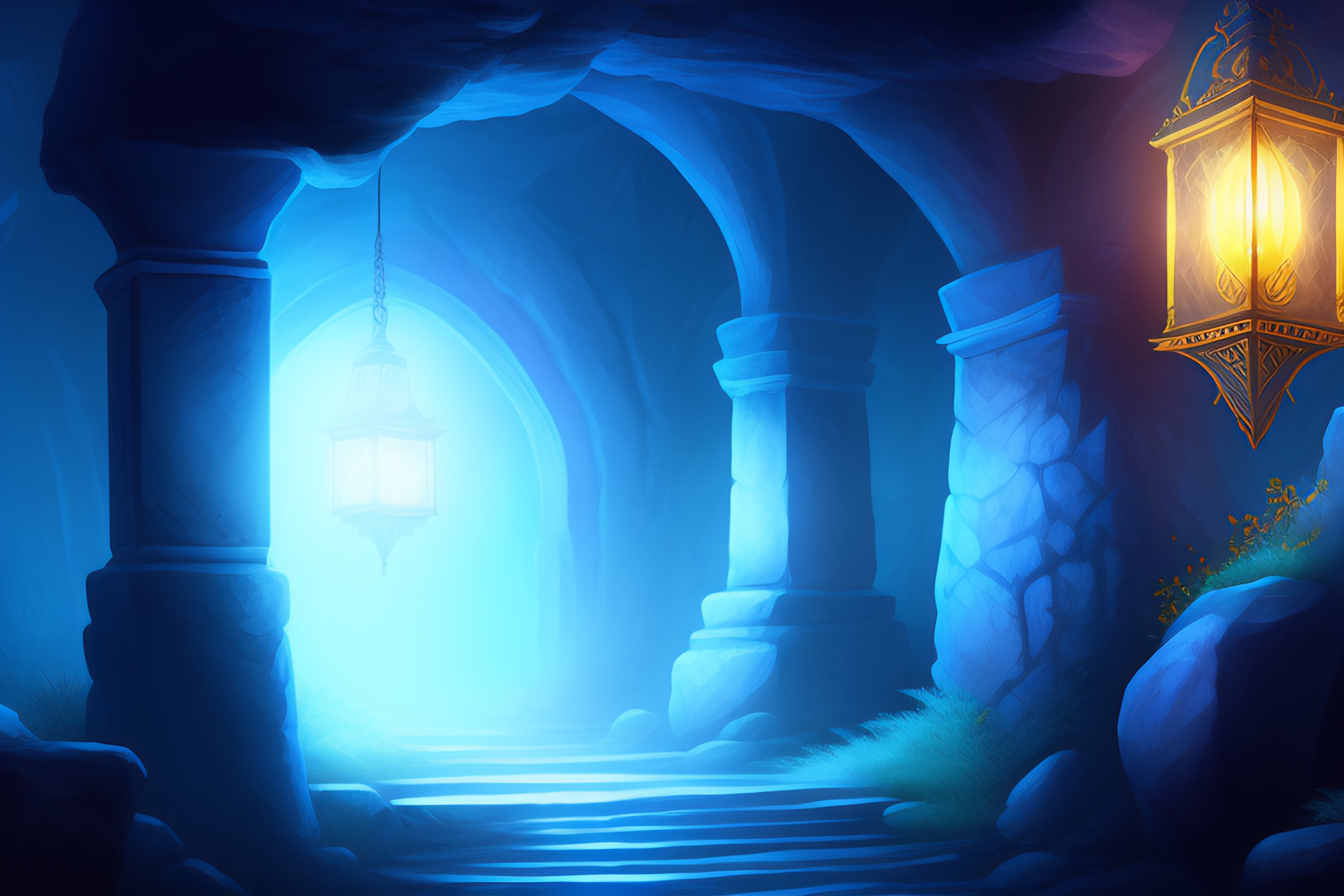 16 Free CC0 Dungeon Backgrounds by The Outlander