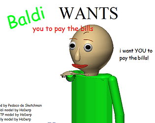 Baldi's Basics Models / Plus by HaDerp