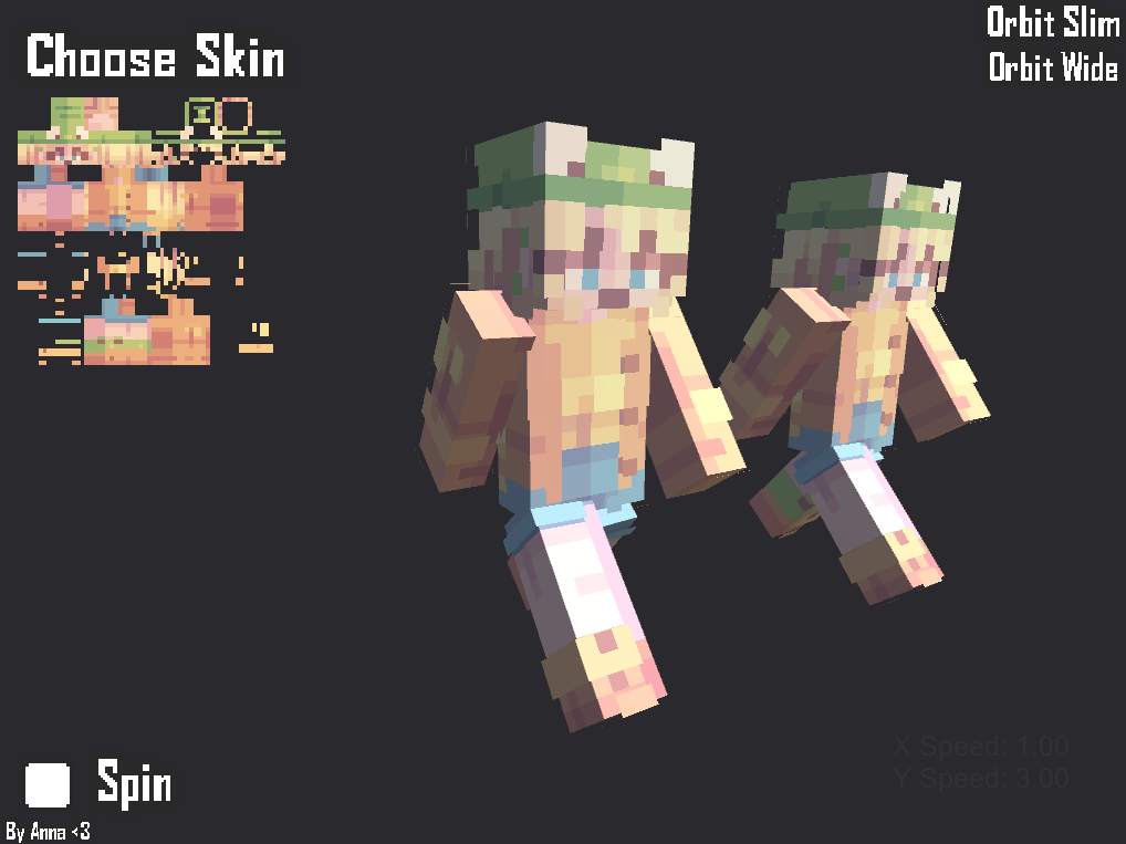 Live Minecraft Skin Viewer