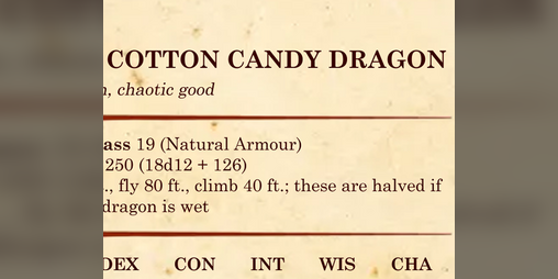 Cover image for Adult Cotton Candy Dragon for 5e