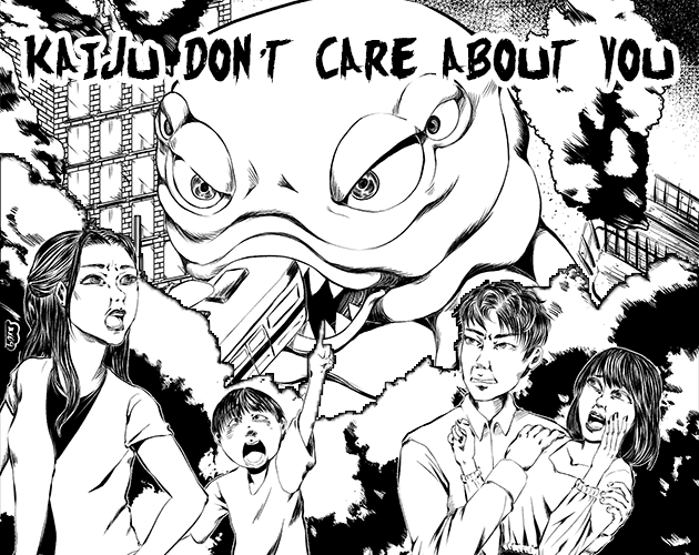Cover image for Kaiju Don't Care About You - Solo TTRPG Zine