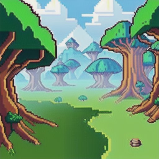 Forest Background Pixel by southn1kfk@gmail.com