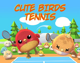 Cute Birds Tennis