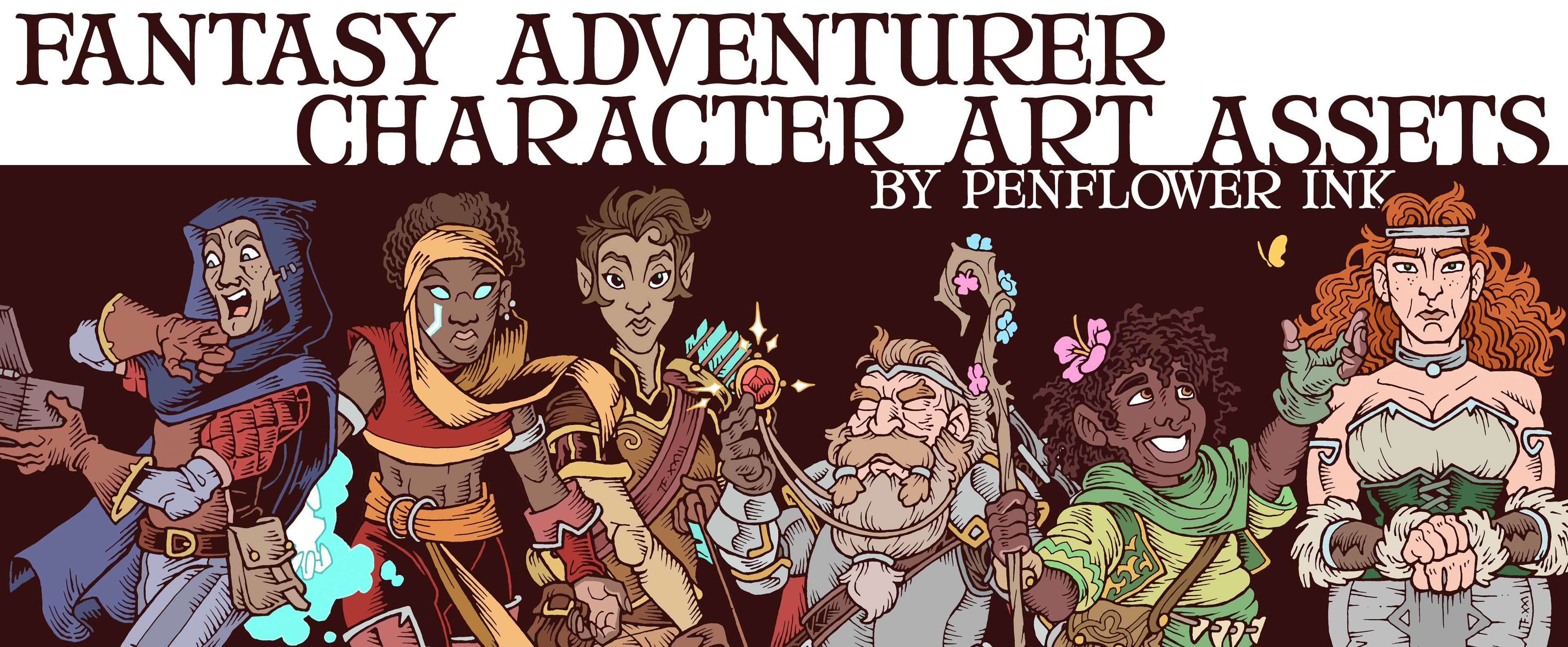 Fantasy Adventurer Character Art Assets