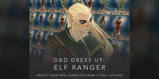 Cover image for D&D Dress Up - Male Elf Ranger
