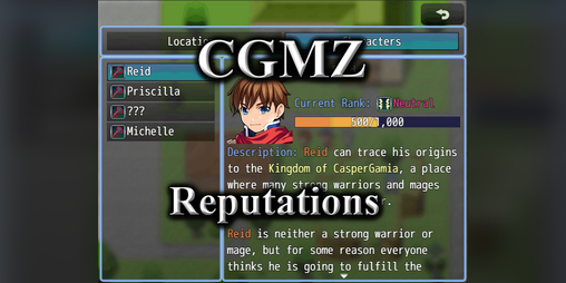 Cover image for [CGMZ] Reputations for RPG Maker MZ