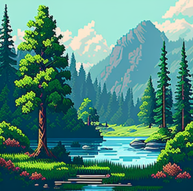 Pixel Art Landscapes by 3dStudios