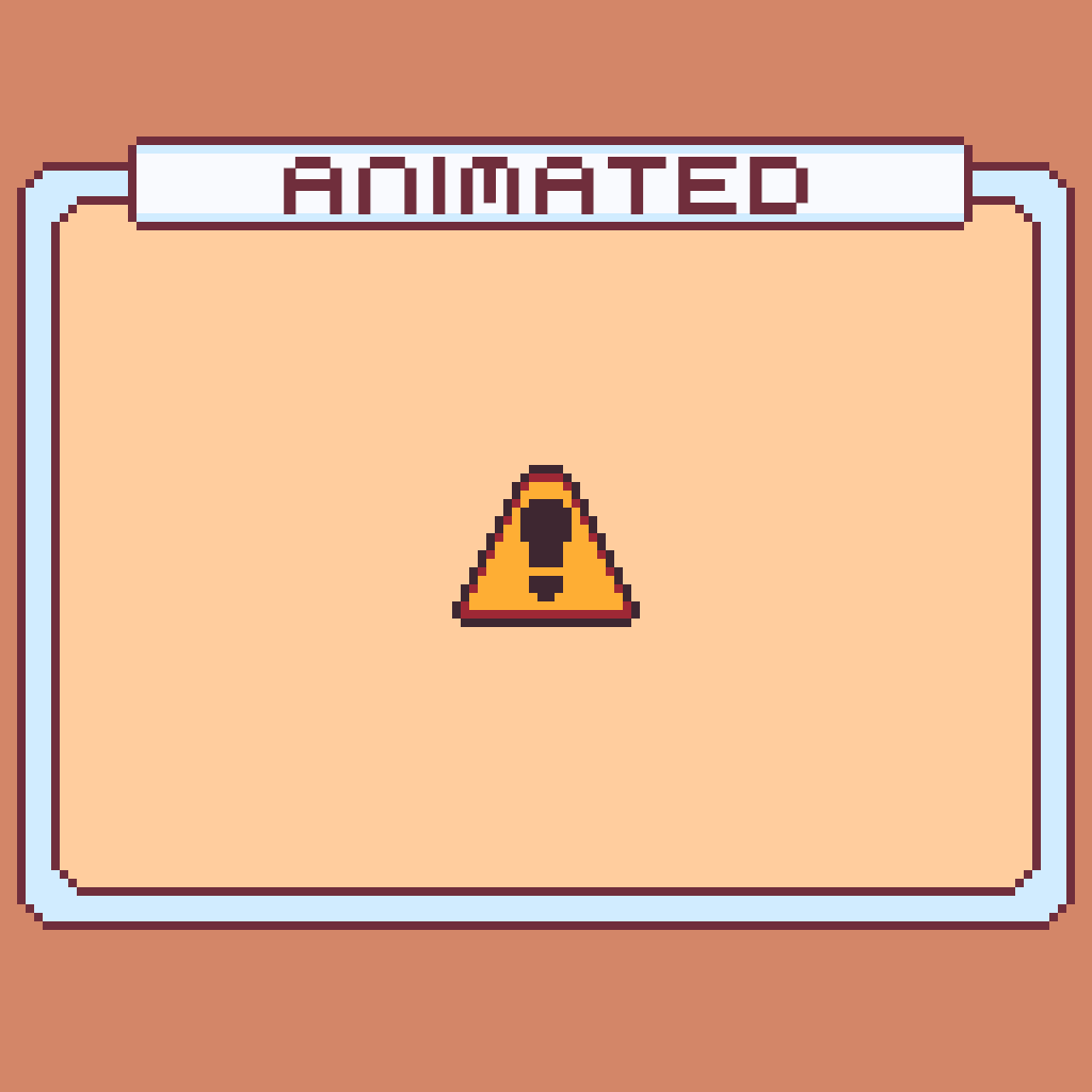 Warning Sign Animation By PixyFantasyStudios