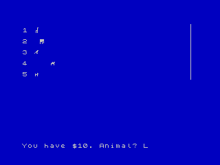 A Day At The Animal Races (ZX Spectrum) by Marco's Retrobits