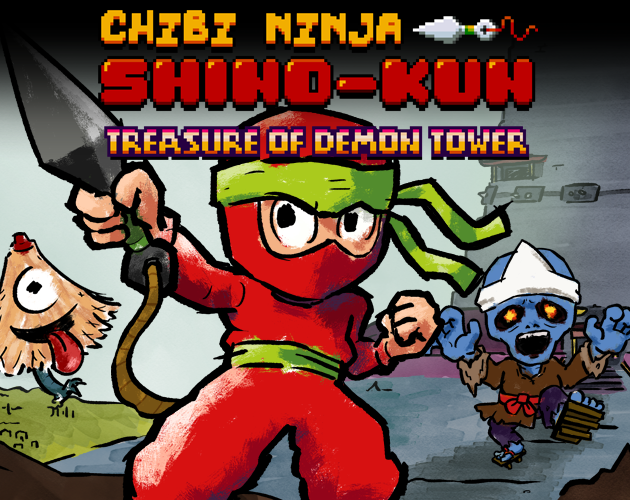 Cover image for Chibi Ninja Shino-kun: Treasure of Demon Tower