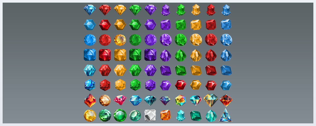 Gemstone Icons -  Asset Pack Free