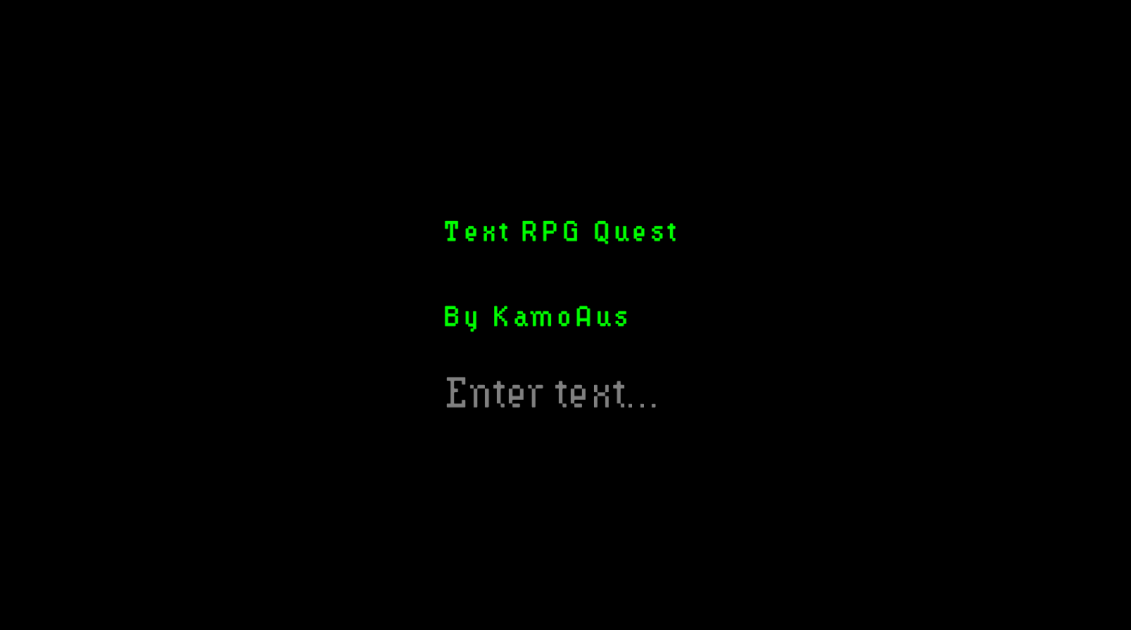 Text RPG Quest
