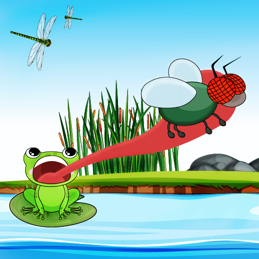 Hungry Frog By Azeemdesigner