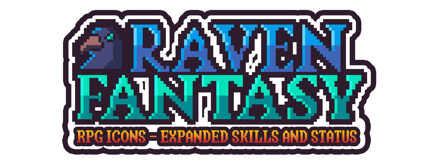 Raven Fantasy - RPG Icons, Pixel Art Icons, Textures and Sprites - Expanded Skills and Status