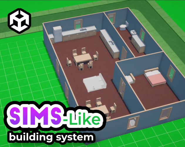 Sims Like Building System Unity Template Project By Sunny Valley Studio