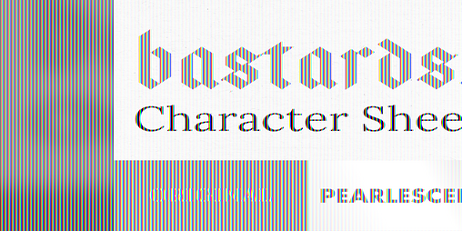 Cover image for bastards. Character Sheets