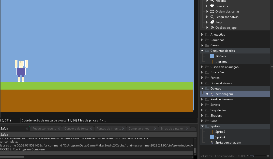 screenshot of gamemaker studio 2