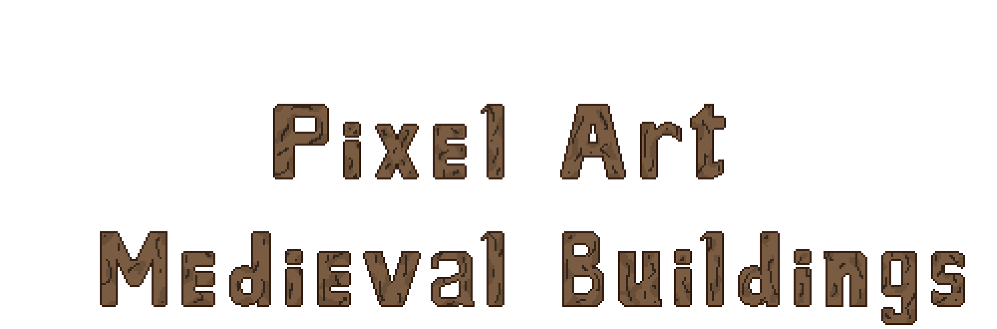 Pixel Art Medieval Buildings
