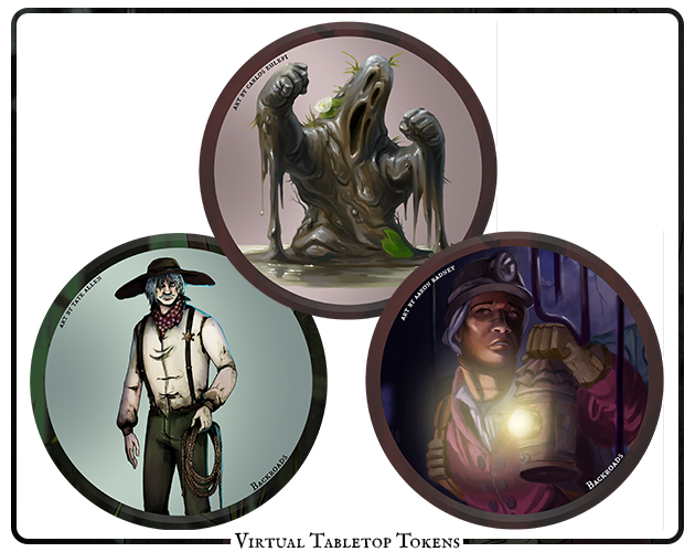 Cover image for 46 Tokens for Backroads: American Gothic Horror Tabletop Roleplaying