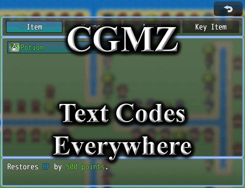 text codes rpg maker